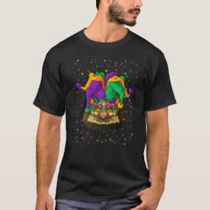 T-shirt Owl Mardi Gras Visage animal Carnaval Jester Festi