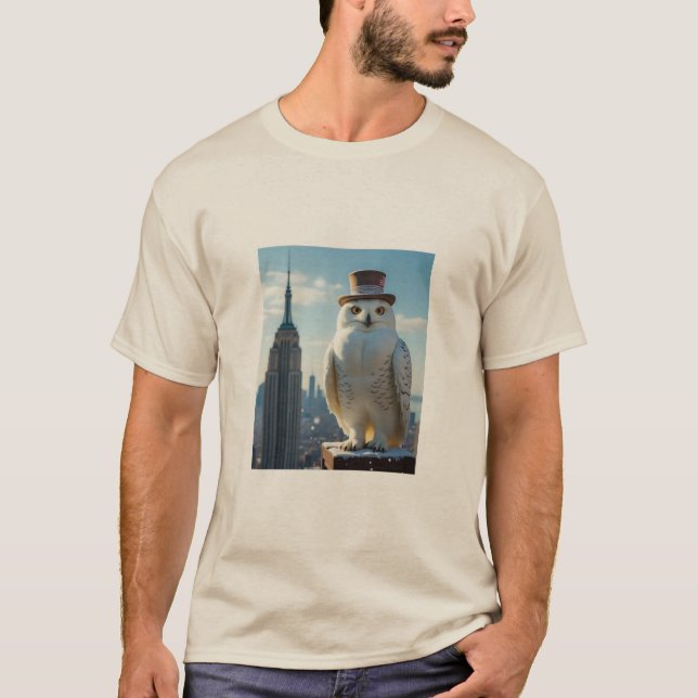 T-shirt owl mise en scène par l'empire State building t-sh (Devant)