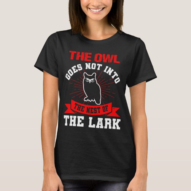 T-shirt Owl quote venin (Devant)