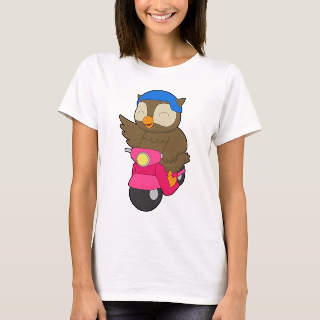 T-shirt Owl Scooter (Devant)