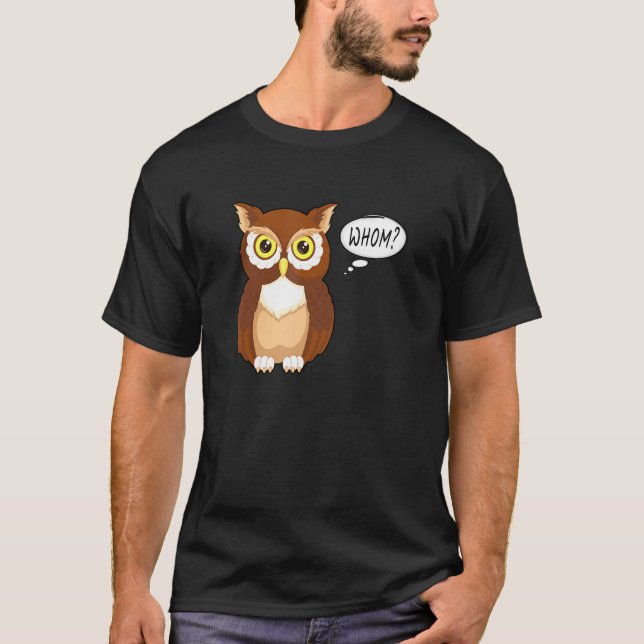 T-shirt Owl Whom (Devant)