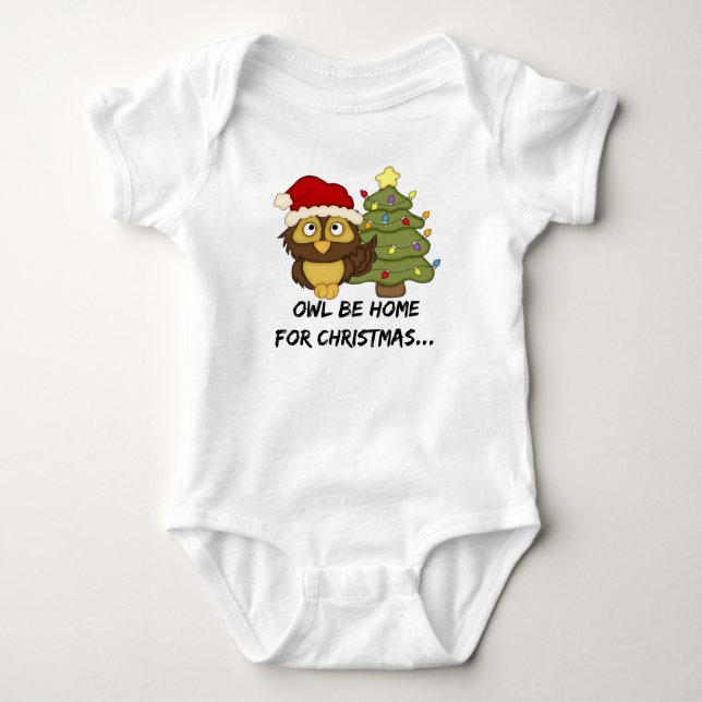 T-shirt OwlBeHome4Christmas (Devant)