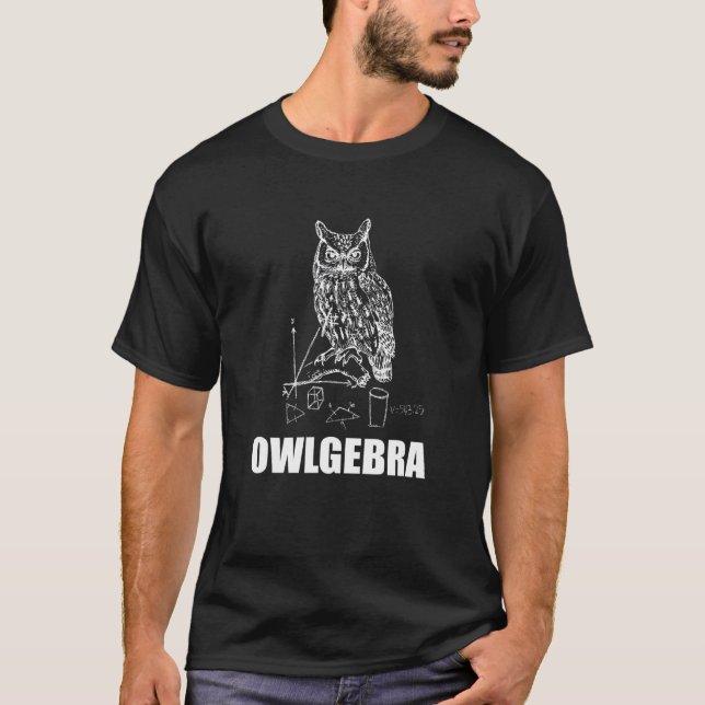 T-shirt Owlgebra Math Genius 1 (Devant)