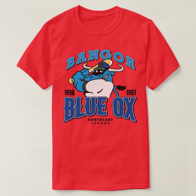T-shirt Ox bleu Bangor (Design devant)