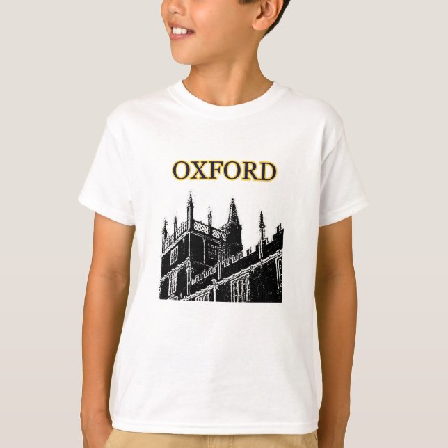 T-shirt Oxford Angleterre 1986 jGibney noirs de (Devant)