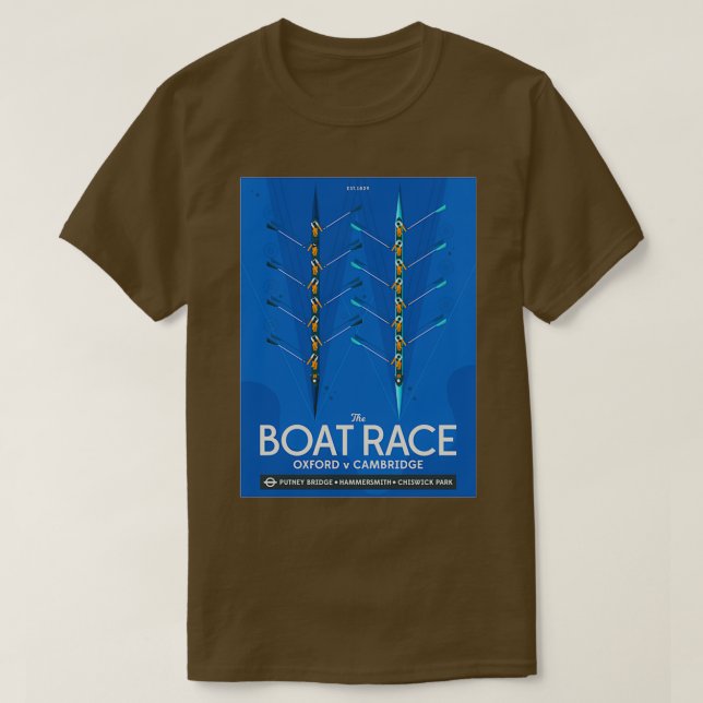 T-shirt oxford cambridge boat race 2 (Design devant)