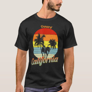 T-shirt Oxnard California Retro Tropical Palm Trees Vacati