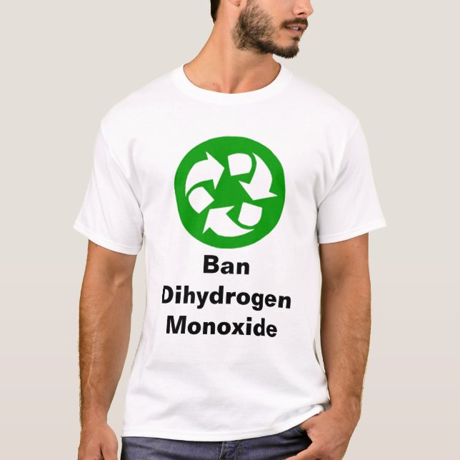 T-shirt Oxyde de dihydrogène d'interdiction (Devant)