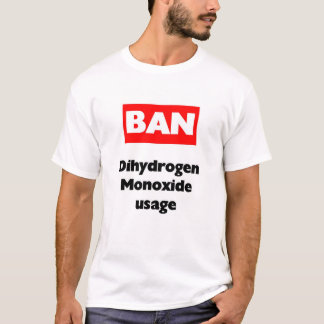 T-shirt Oxyde de dihydrogène d'INTERDICTION