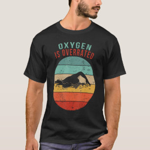 T-shirt Oxygène Est Surévalué Baignade Amusante Dit Nager