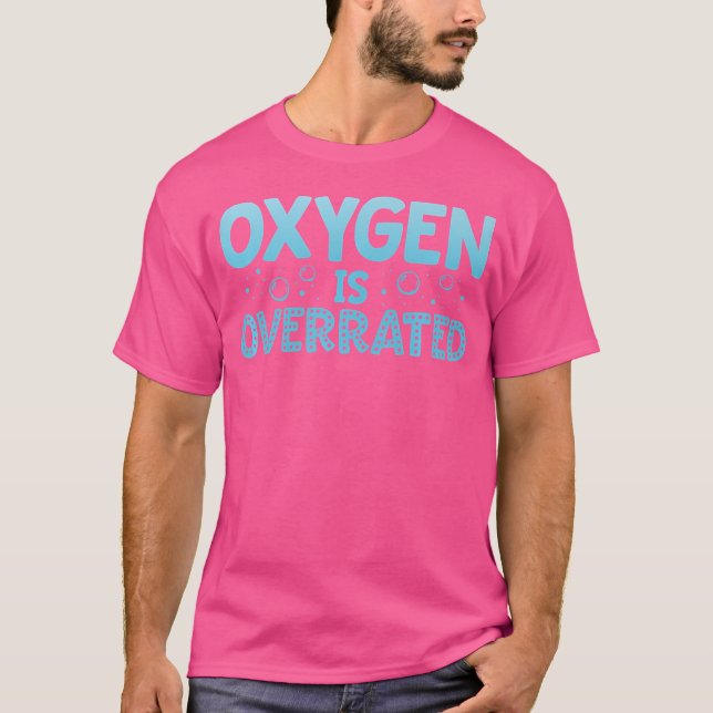 T-shirt Oxygène Est Surévalué Eau Polo Funny Swim Team (Devant)