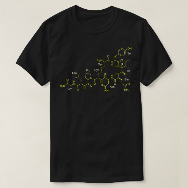 T-shirt Oxytocine Molecule Love Chimie professeur (Design devant)