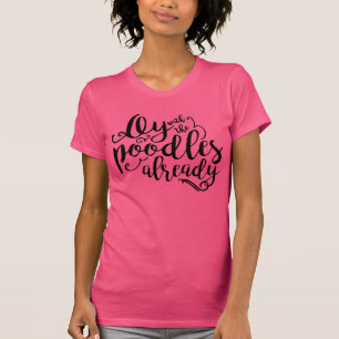 T-shirt Oy avec la pièce en t déjà fuchsia de caniches