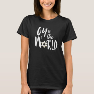T-shirt Oy To The World Hannukah Juif Funny Chanson De Vac
