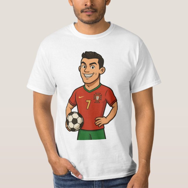 T-shirt oyfit pour ventilateurs ronaldo (Devant)