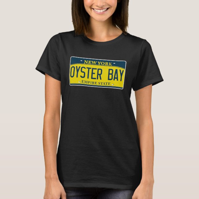 T-shirt Oyster Bay Long Island New York Neighborhood Licen (Devant)