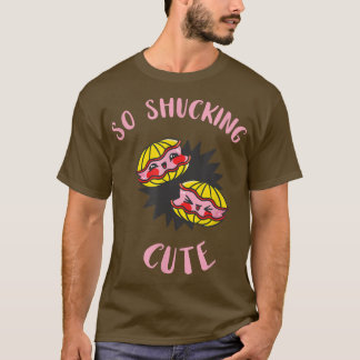 T-shirt Oyster Drôle Si Shucking Mollusk Maigre Shucker Ad