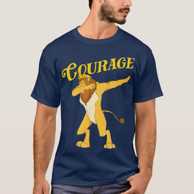 T-shirt OZ Cowardardarding Lion Courage ArtWizard de (Devant)
