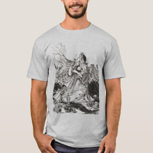 T-shirt Oz Vintage déesse Art Nouveau "Polychrome"