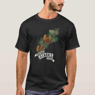 T-shirt Ozark Mounts Nature Pine Cônes sur Branche