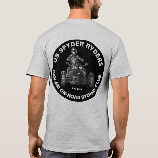 T-shirt Ozarks Spyder Ryders Chapitre - Noir rond (Dos)