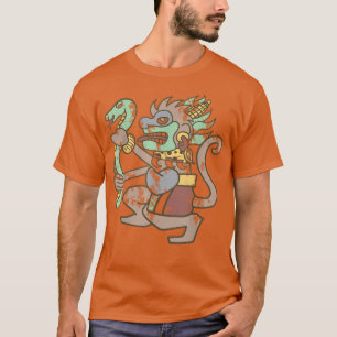 T-shirt Ozomahtli Meican Aztec singe Dieu
