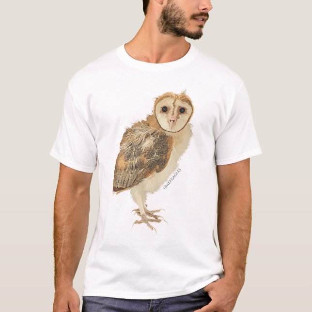 T-Shirt Ozzy le Hibou des granges (Devant)