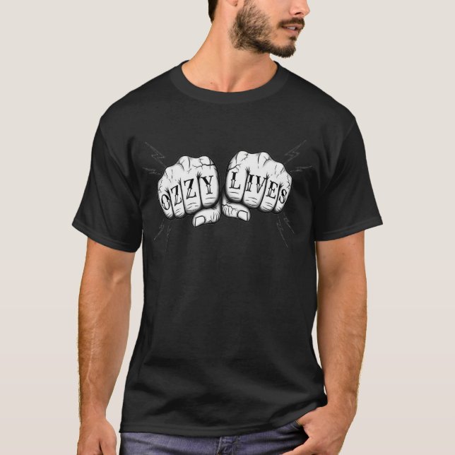 T-shirt OZZY LIVES – Poing Hardcore (Devant)