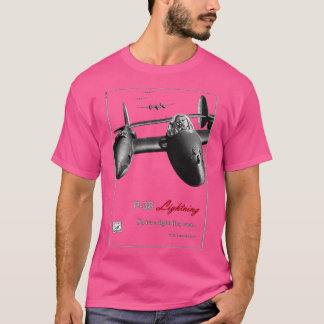 T-shirt P38 Lightning chasseur américain de la Seconde Gue