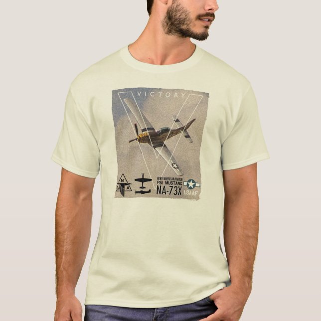 T-shirt P51 Mustang T Shirt (Devant)