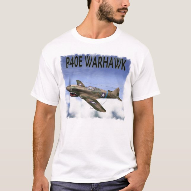 T-SHIRT P-40 WARHAWK FLYING TIGERS (Devant)