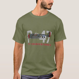 T-shirt P-47 groupe de combattant du profil