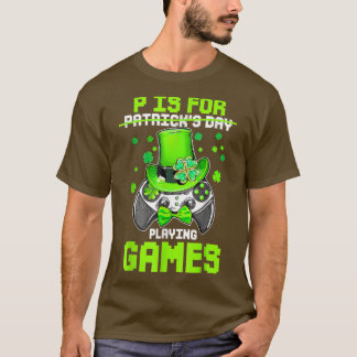T-shirt P Est Pour Jouer Jeux Garçon Enfants Vidéo Gamer S