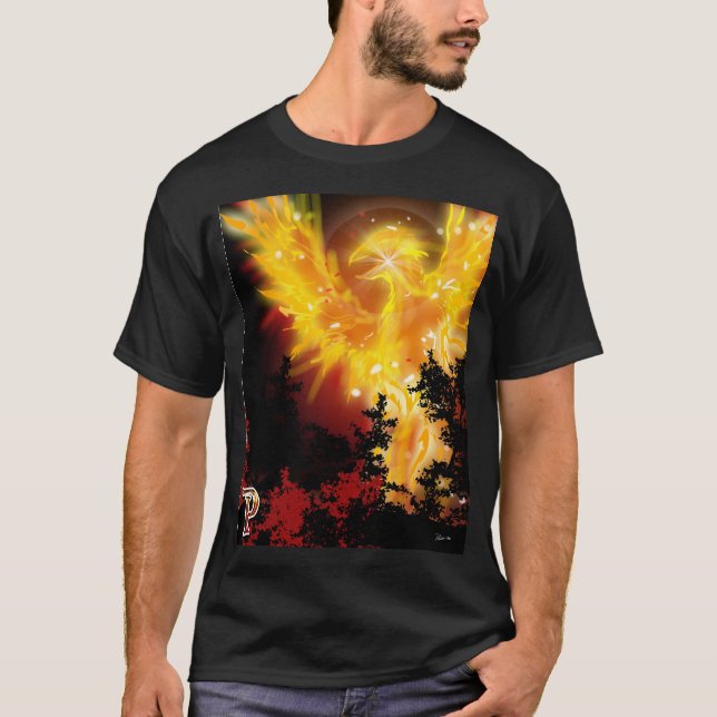 T-shirt P est pour la conception de Phoenix (Devant)
