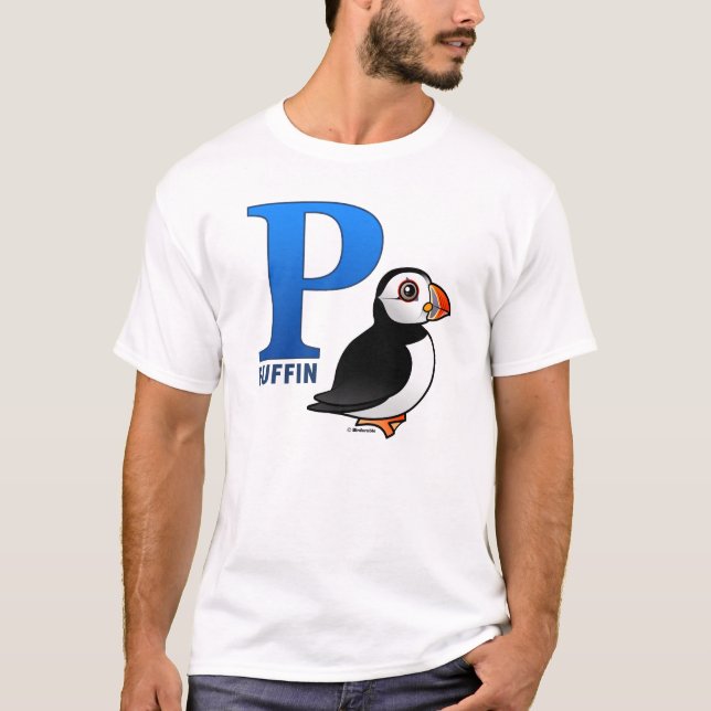 T-shirt P est pour le macareux (Devant)