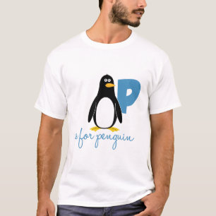 T-shirt P est pour le pingouin