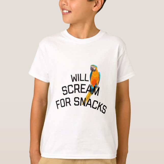 T-shirt P est pour Parrot (Devant)