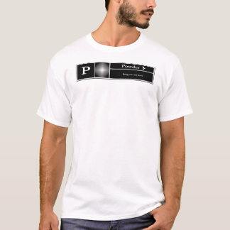 T-shirt P évalué pour la poudre - snowboarding