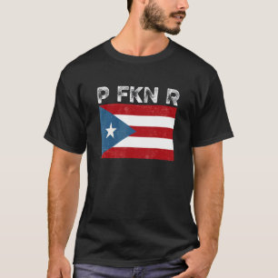 T-shirt P Fkn R Porto Rico Fan Meme Urban Slang Espagnol