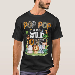 T-shirt P P du premier anniversaire sauvage Safari Jungle