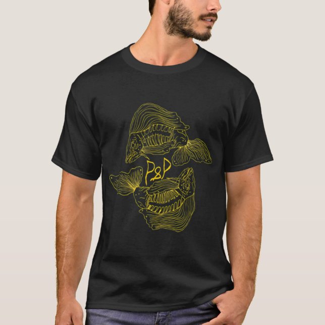 T-shirt P&P poisson -jaune (Devant)