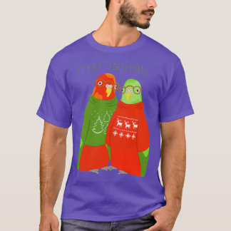 T-shirt P pour le basculement de Noël avec Joyeux Noël en