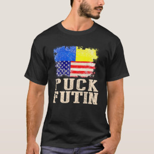 T-shirt P Uck Fu Tin Mème Je Me Trouve Avec L Ukraine Ukra