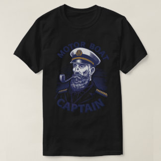 T-shirt PA12 Funny Bateau à moteur Capitaine Funny Bateau