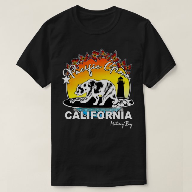 T-shirt Pacific Grove California Monterey Bay Souvenir (Design devant)