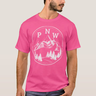 T-shirt Pacific North West Mountains Oregon Washington Hik
