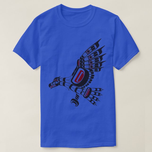 T-shirt Pacific Northwest Eagle natif américain salisse po (Design devant)
