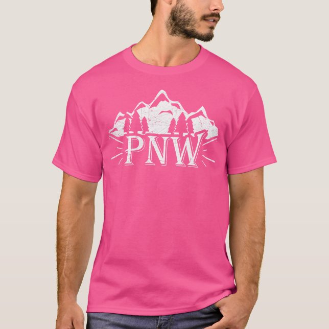 T-shirt Pacific Northwest Pnw - Randonnée d'aventure extér (Devant)