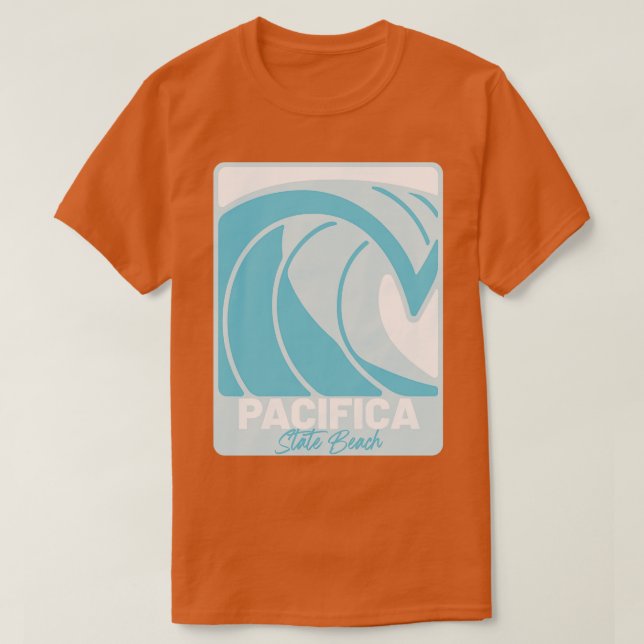 T-shirt Pacific State Beach Californie Atlantique FL (Design devant)