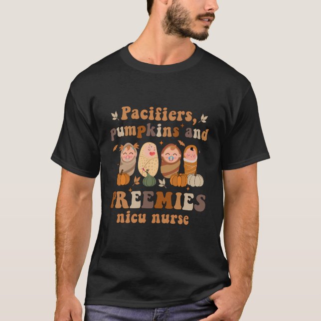 T-shirt Pacificateurs Préements Citrouille Néonatal Nicu N (Devant)